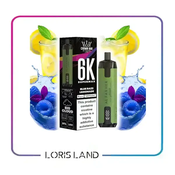 پاد یکبار مصرف بلوبری و لیموناد 6 هزار پاف الفاخر